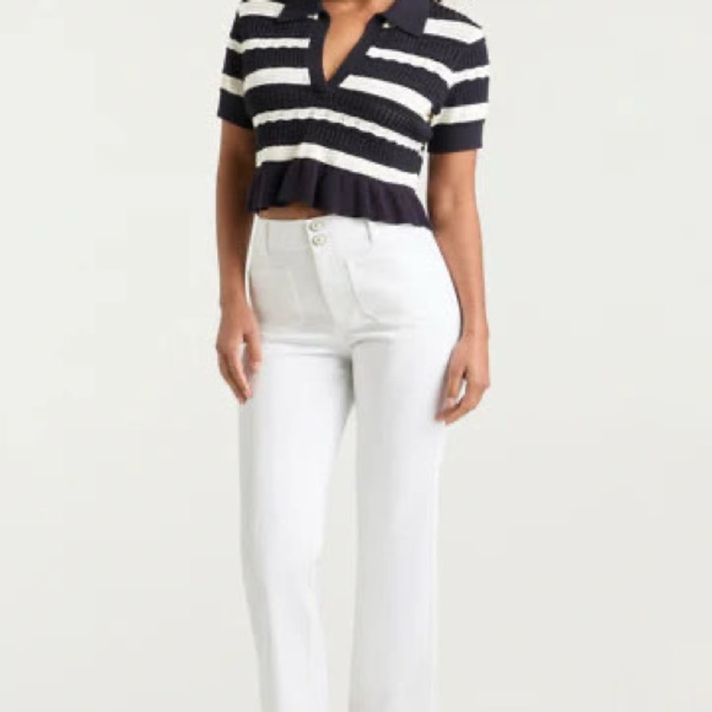 Cinq a Sept Elvire Knit Polo Pullover